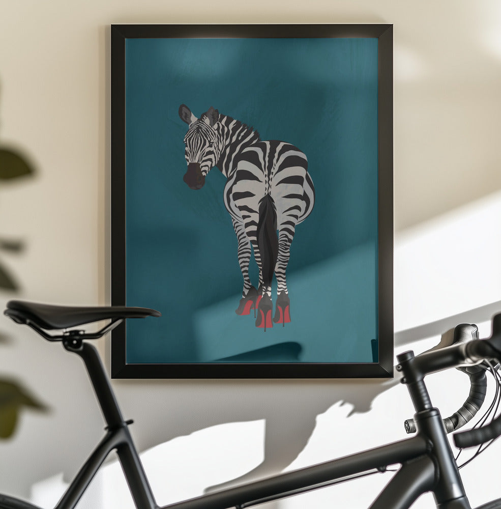 Zebra heels - Poster / Art Print - interiör