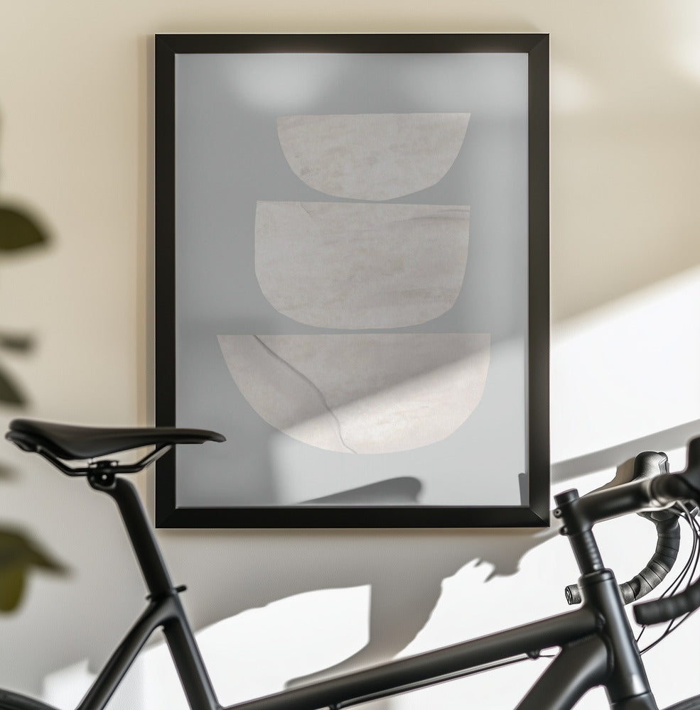 Textured Organic Shapes - Poster / Art Print - interiör