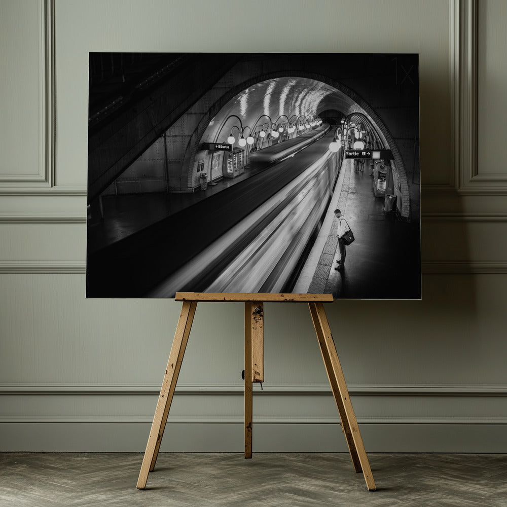 Paris Metro - Poster / Art Print - interiör