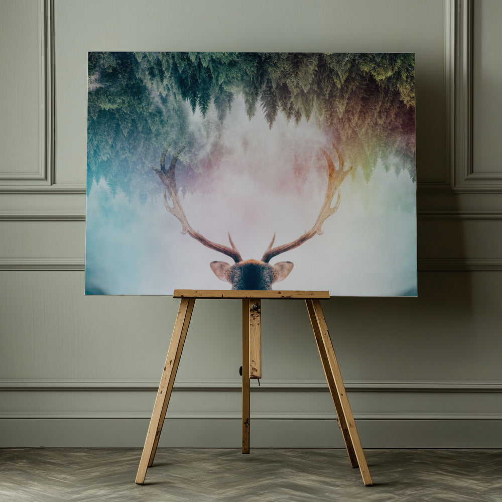 Antler - Poster / Art Print - interiör