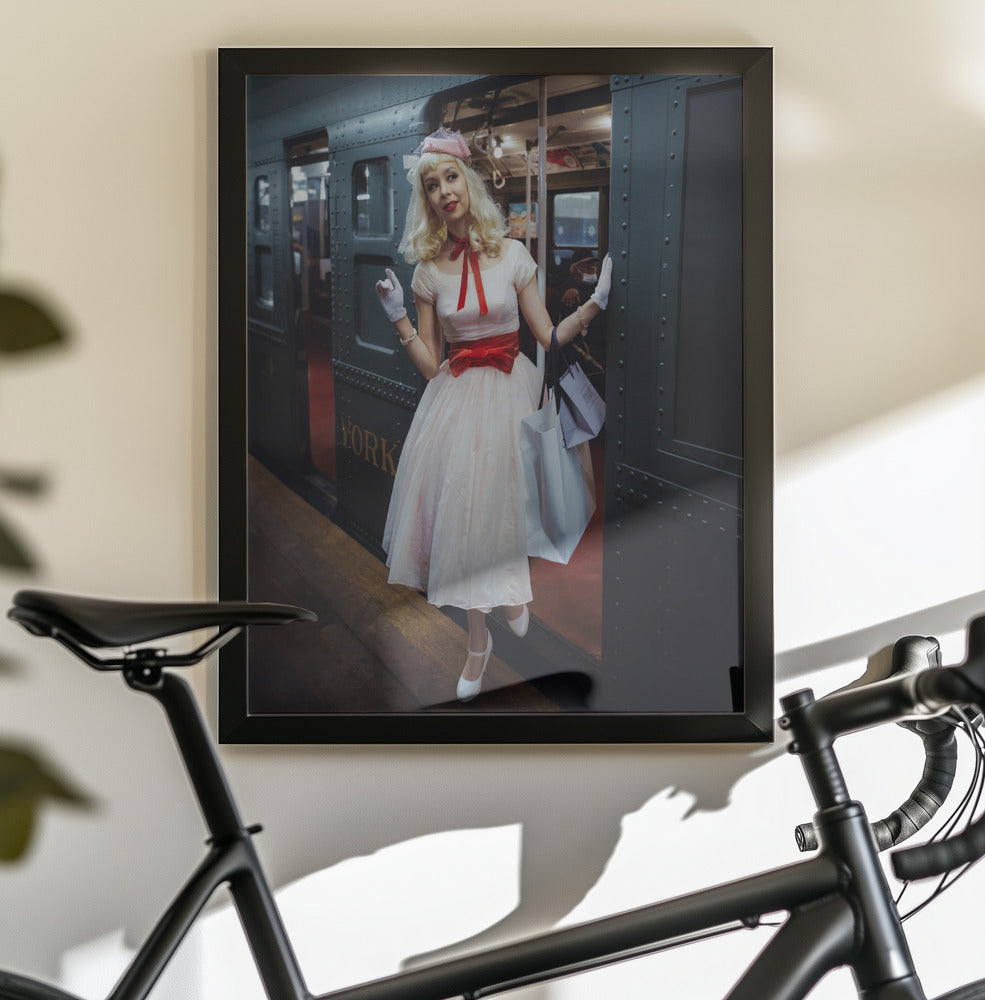 New York Holiday Nostalgia Ride - Poster / Art Print - interiör