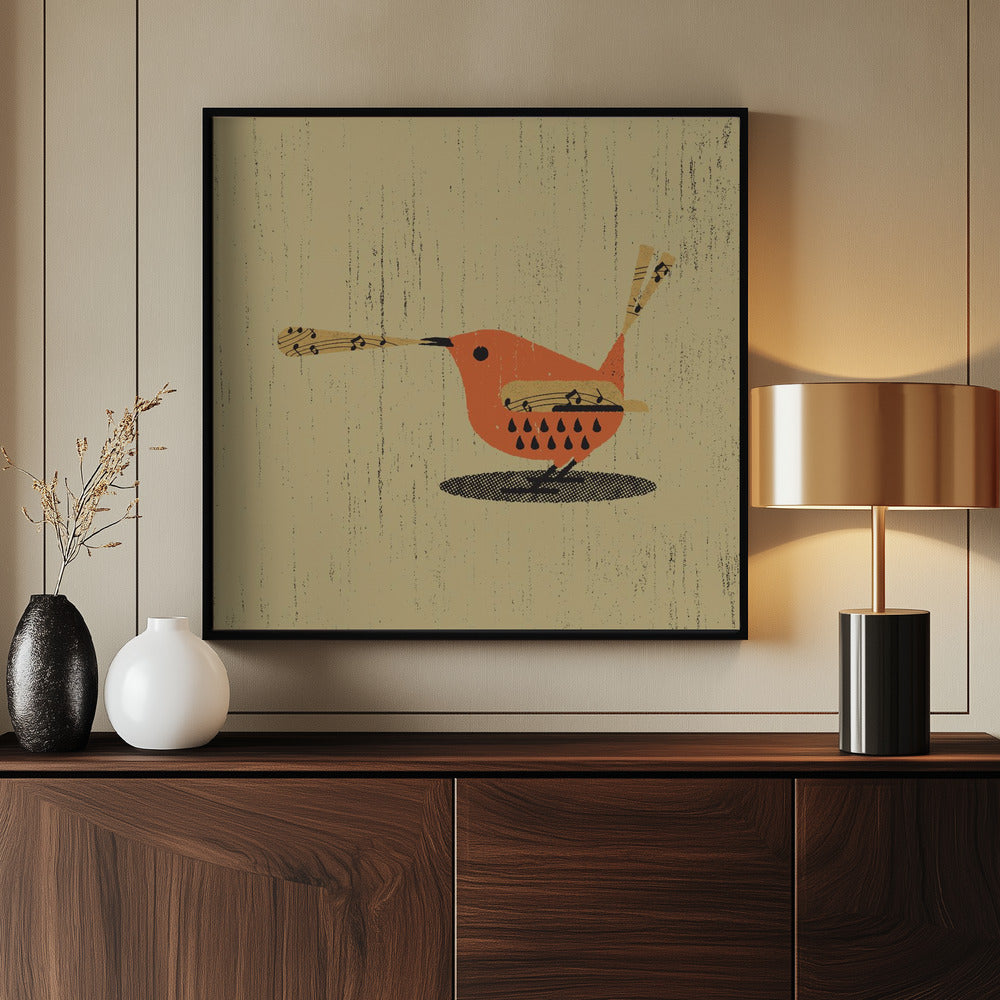 Singing Bird - Poster / Art Print - interiör