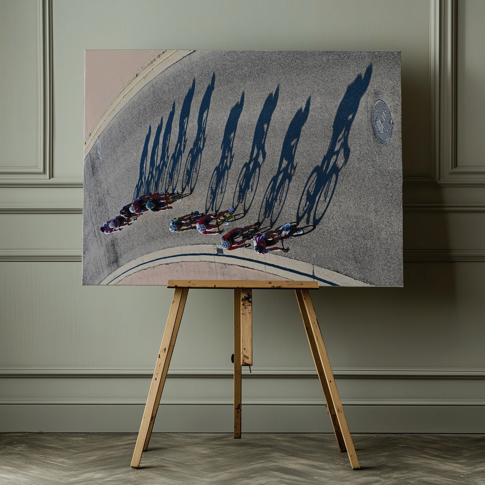 Sunset cycling - Poster / Art Print - interiör