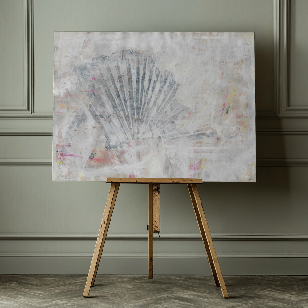 Abstract shell painting natural structure mural - Poster / Art Print - interiör
