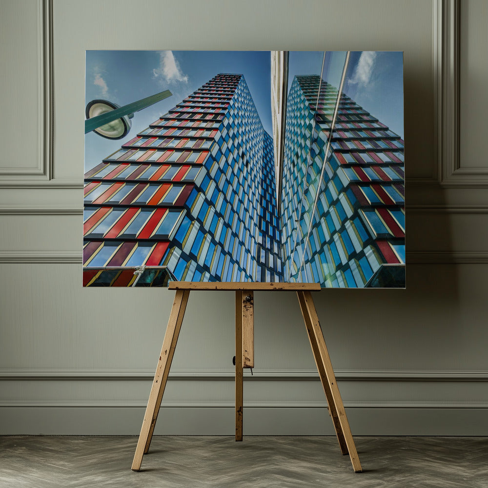 Architectural splash of color - Poster / Art Print - interiör