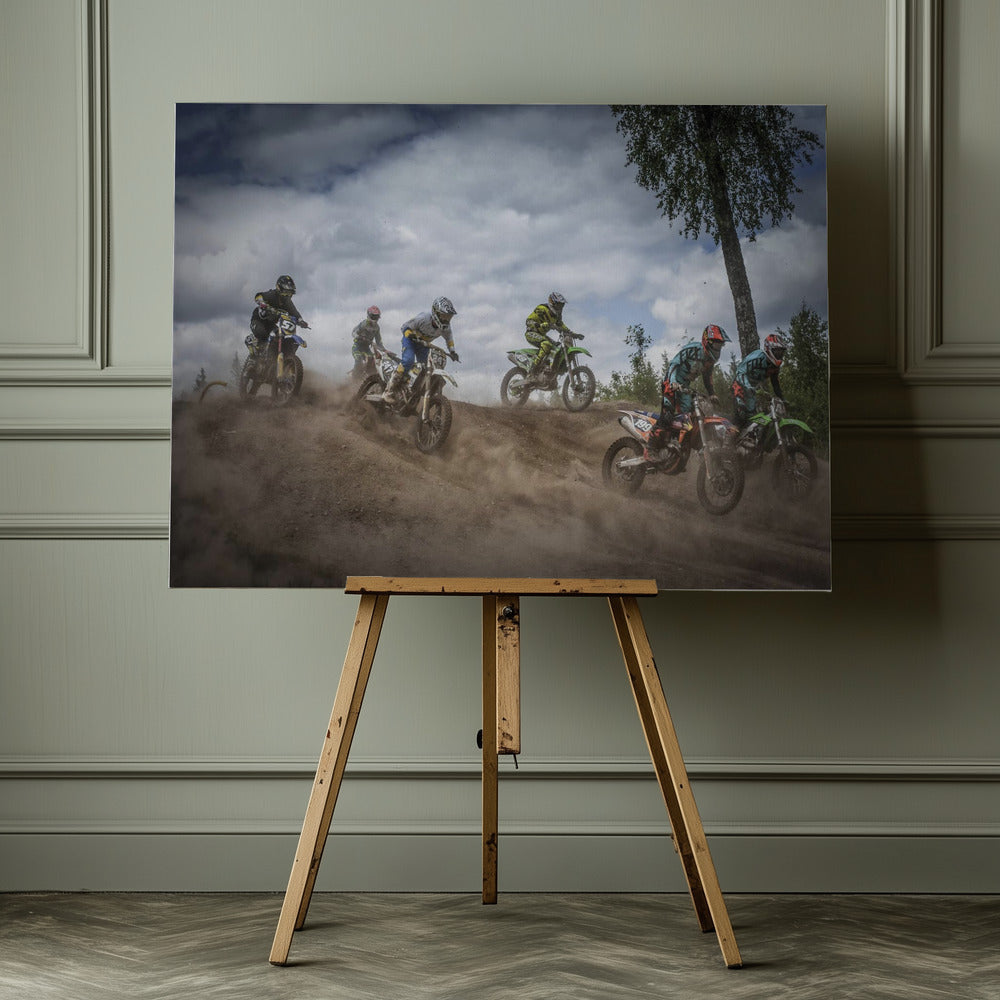 Swedish Championships in motocross 2016 - Poster / Art Print - interiör