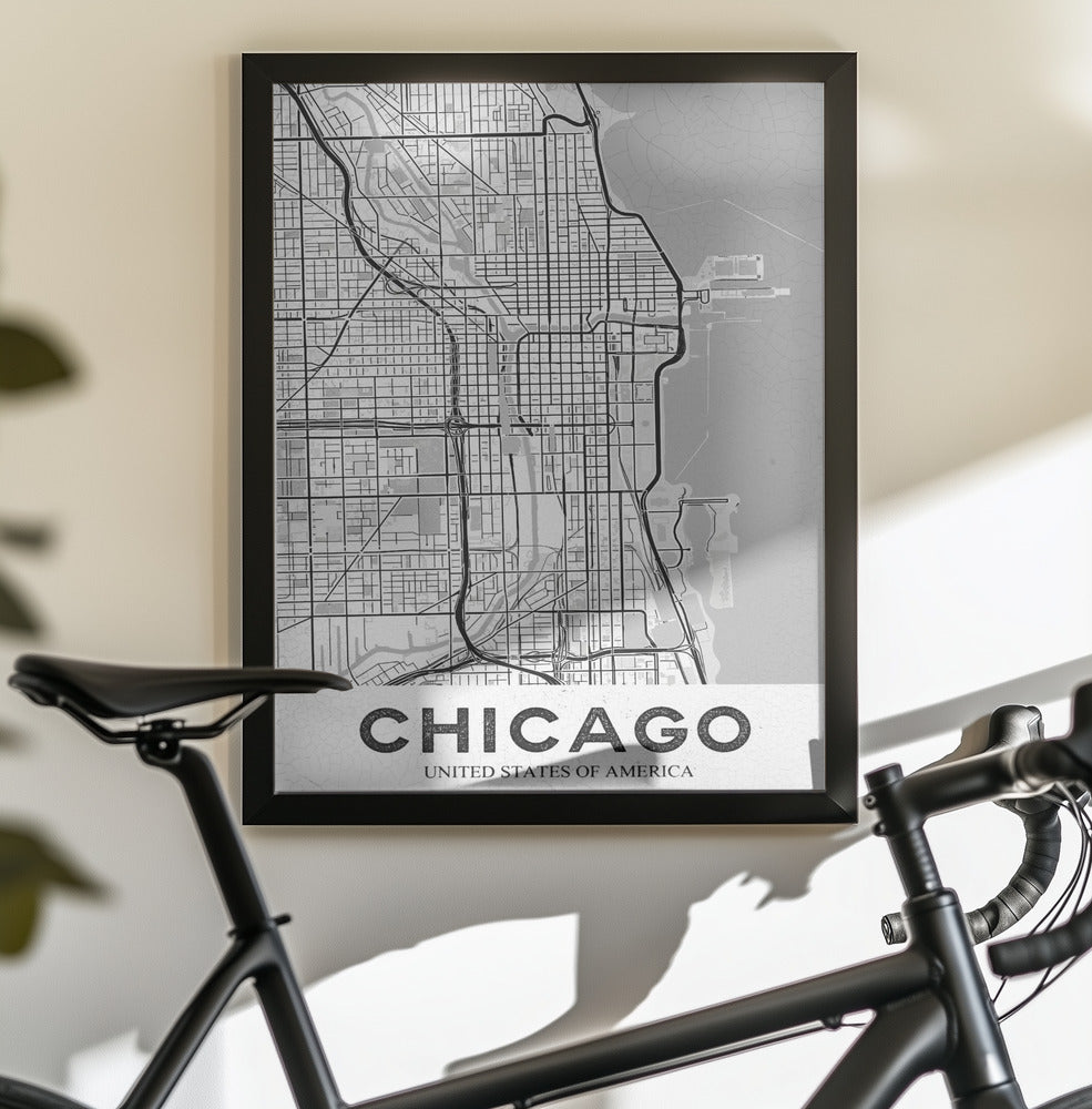 Chicago White - Poster / Art Print - interiör