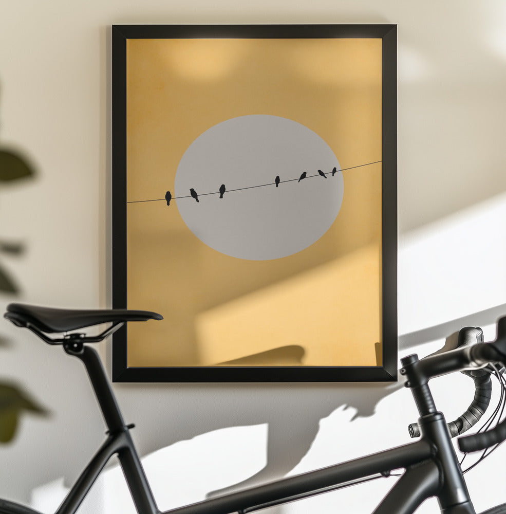 Chirping and Chilling - Poster / Art Print - interiör