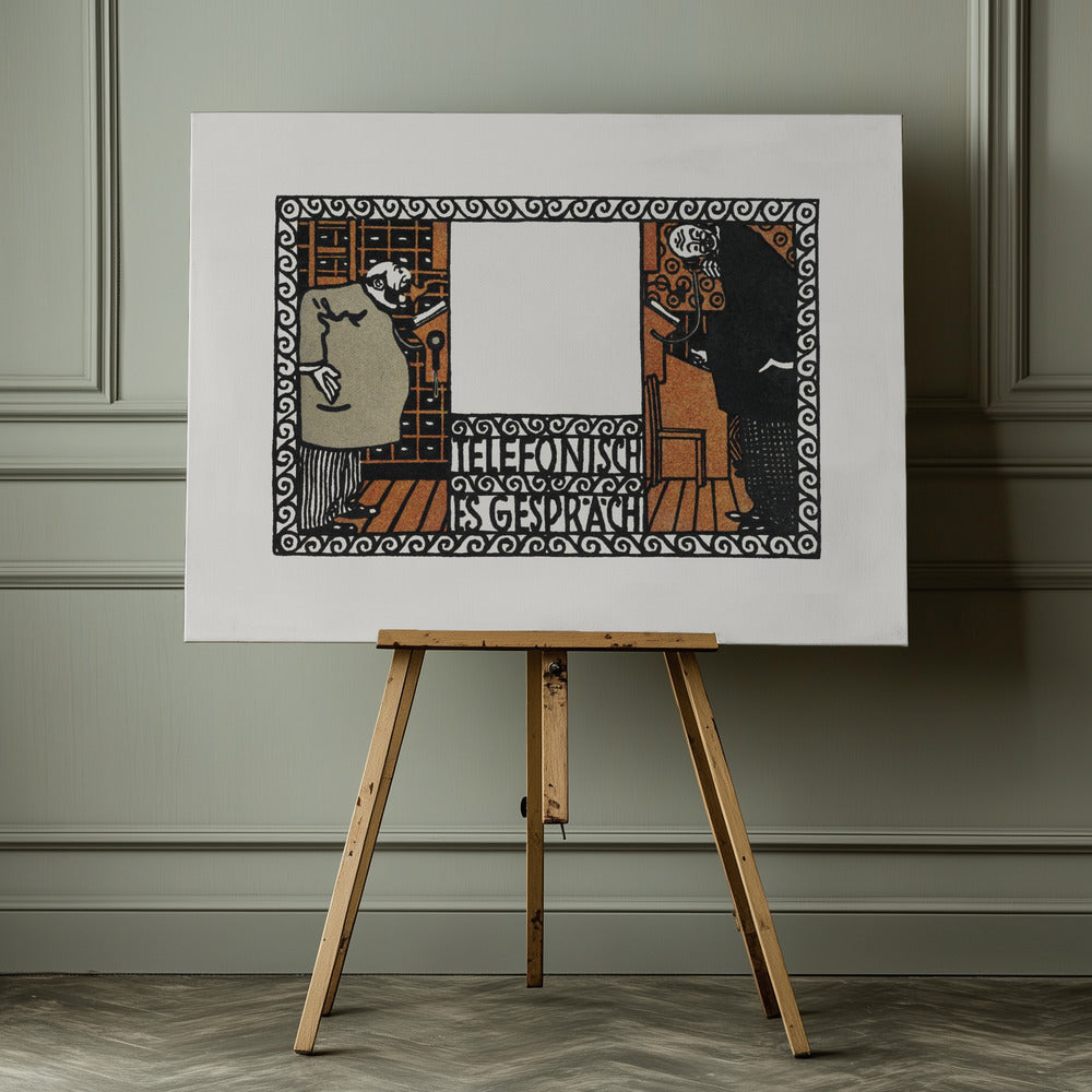 Telephone Conversation - Poster / Art Print - interiör