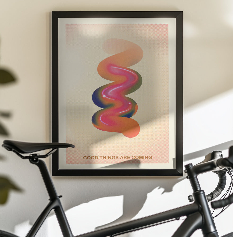 RETRO GRAPHIC NO.17 / GOOD THINGS ARE COMING - Poster / Art Print - interiör