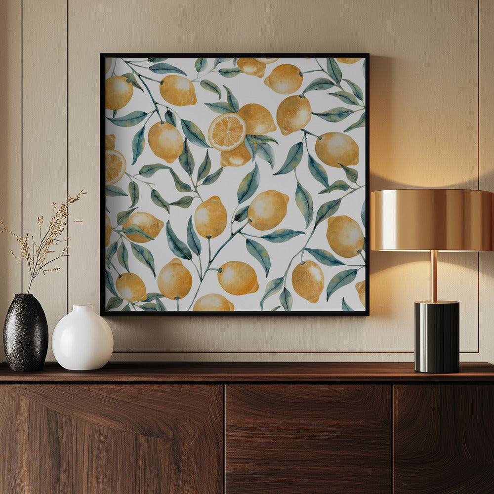 Summer Lemon - Poster / Art Print - interiör