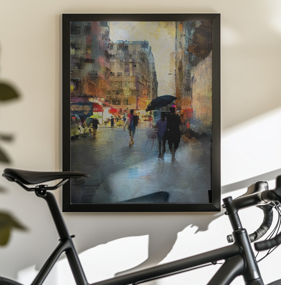 Hong Kong street scene - Poster / Art Print - interiör