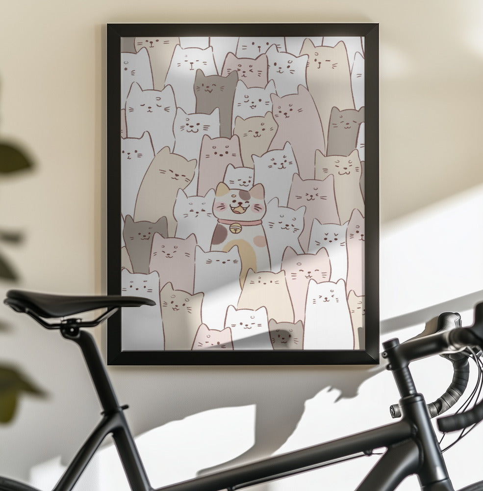 Cute Kitten lock - Poster / Art Print - interiör