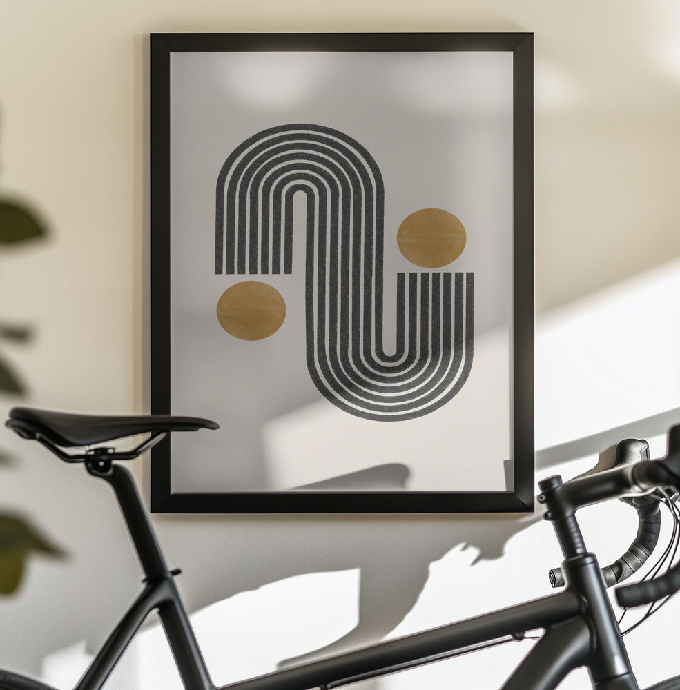 Mid Century No3. - Poster / Art Print - interiör