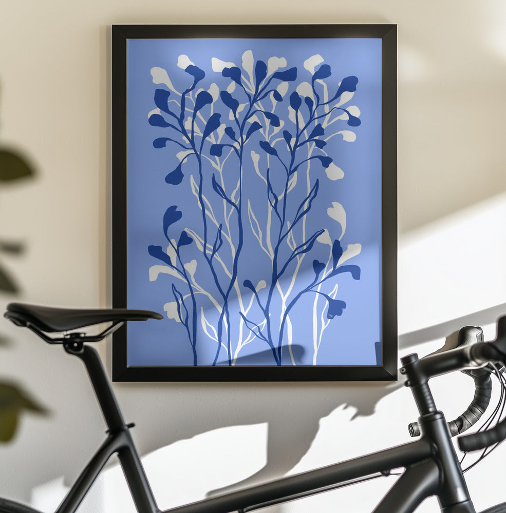 Blue Plants - Poster / Art Print - interiör