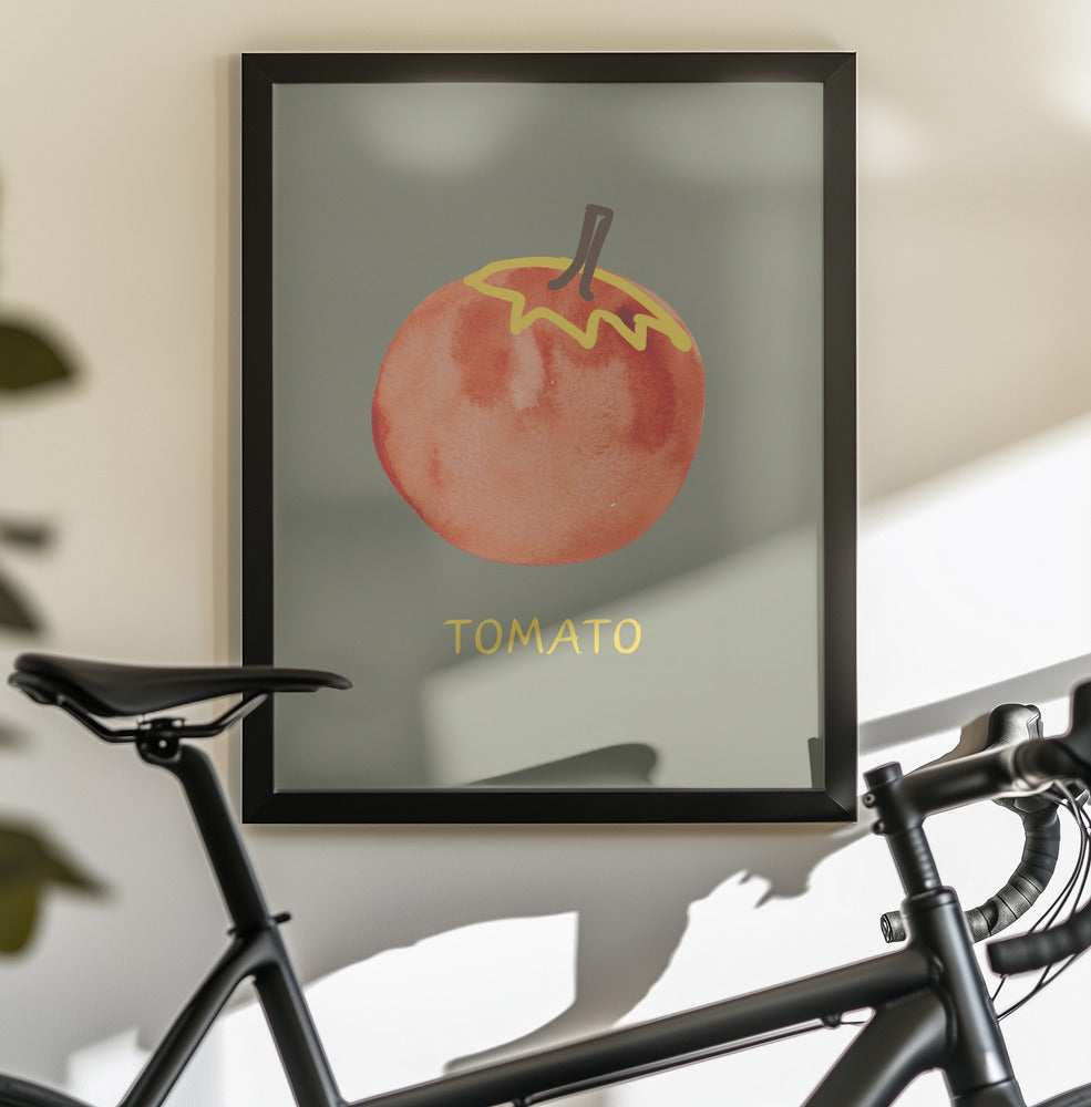 Tomato in Green - Poster / Art Print - interiör