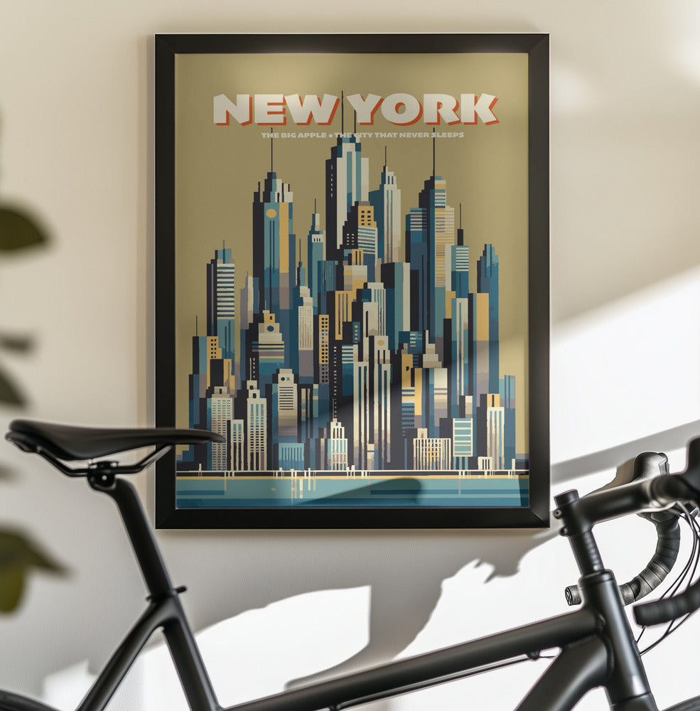New York Skyline - Poster / Art Print - interiör