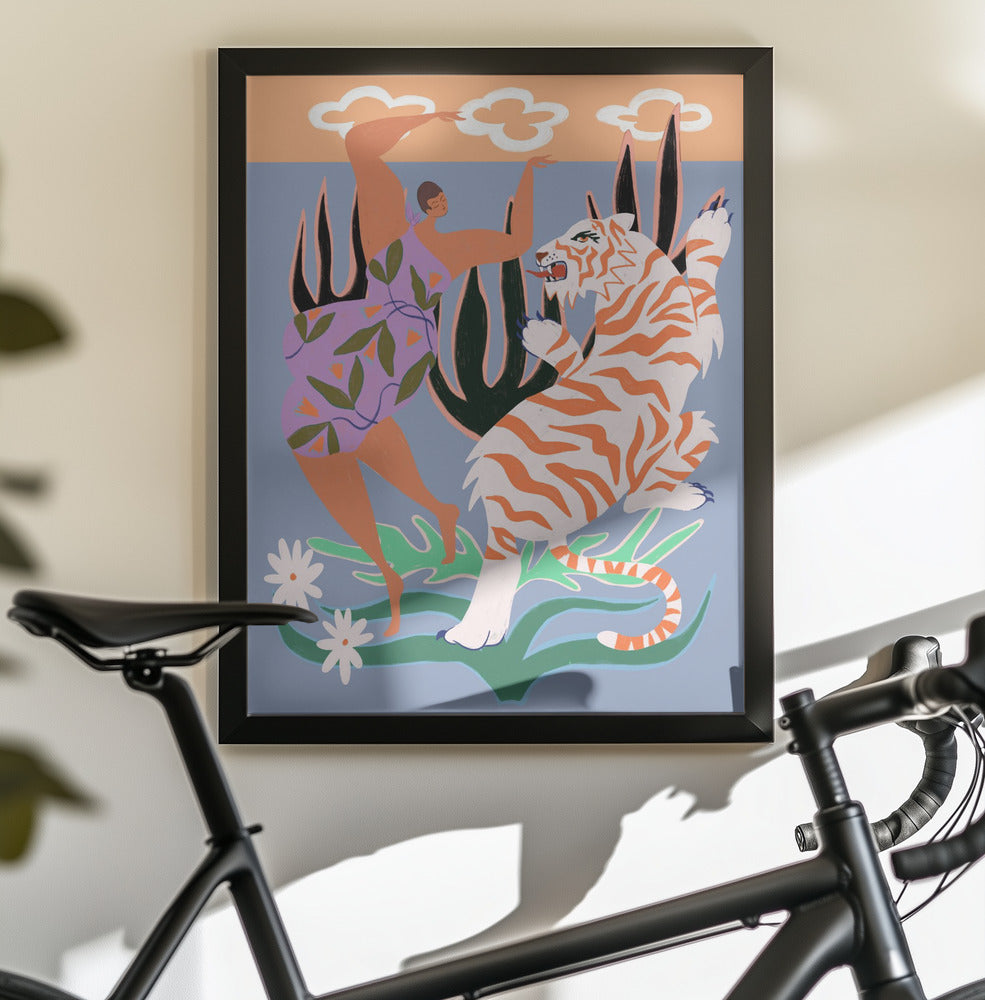 Hello Tiger - Poster / Art Print - interiör