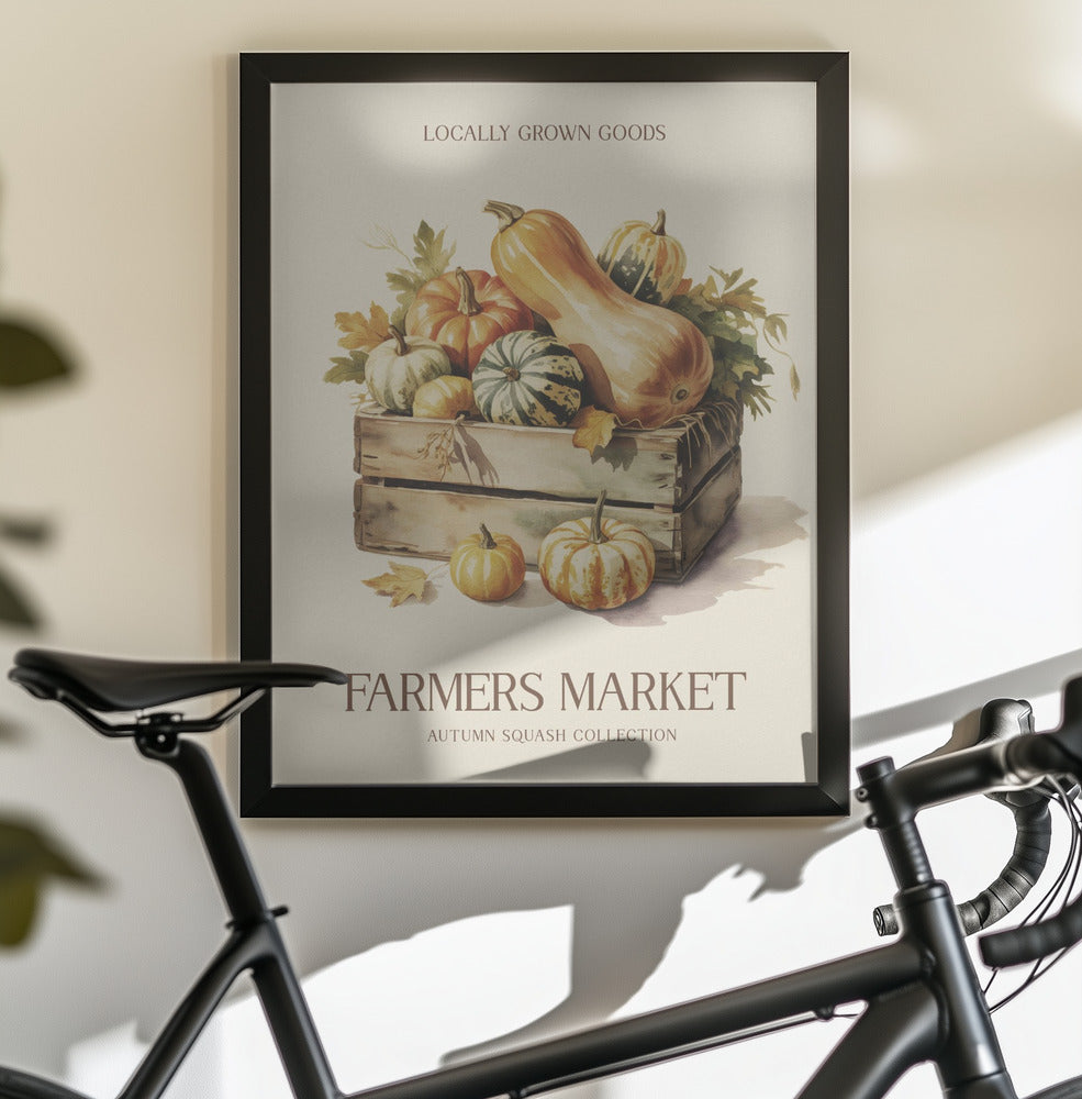 Farmers Market Squash - Poster / Art Print - interiör