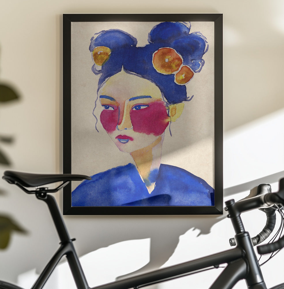 Asian Girl - Poster / Art Print - interiör