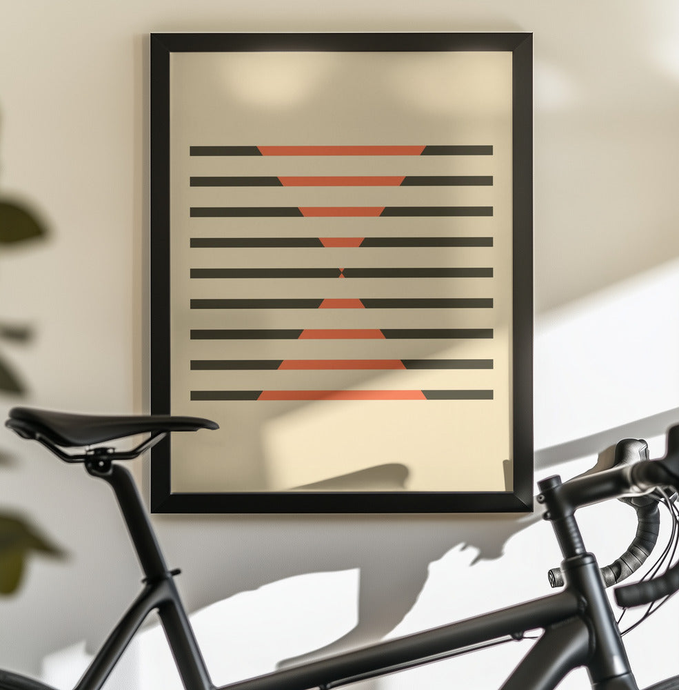 Faded Geometric #1 - Poster / Art Print - interiör