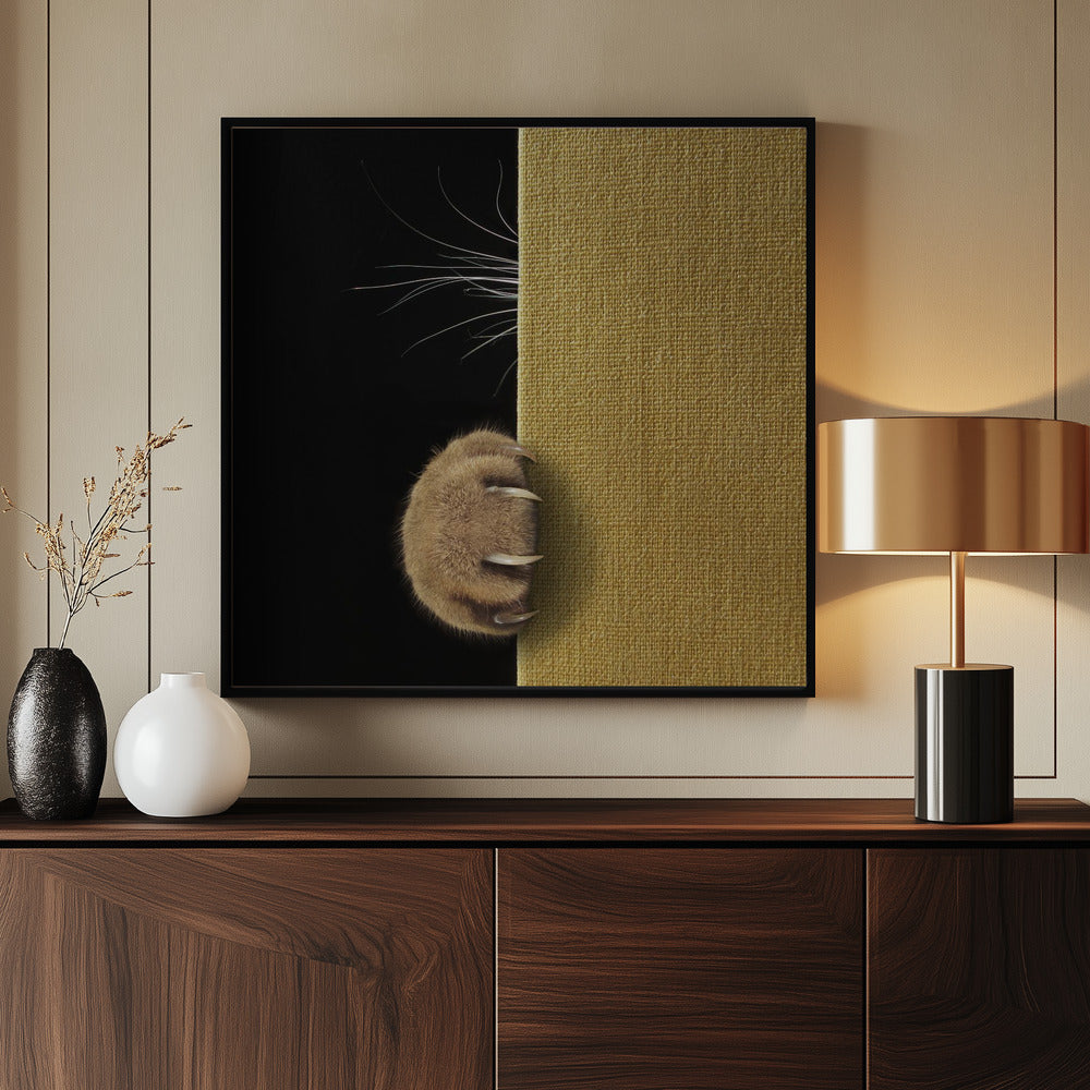 Shy cat ... - Poster / Art Print - interiör