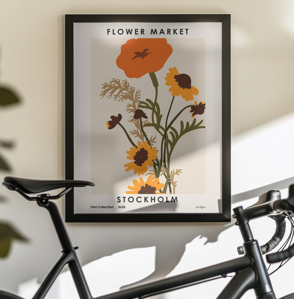 Flower Market. Stockholm - Poster / Art Print - interiör