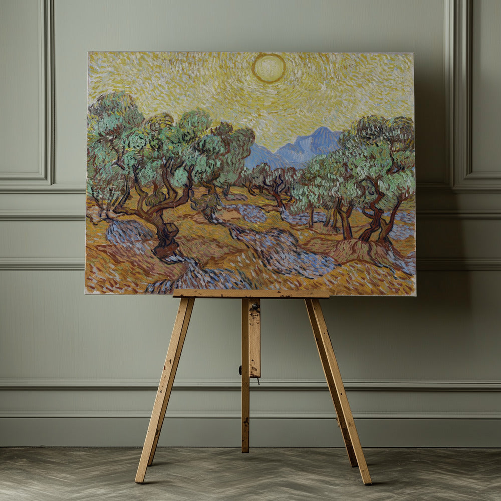 Vincent Van Gogh's Olive Trees (1889) - Poster / Art Print - interiör