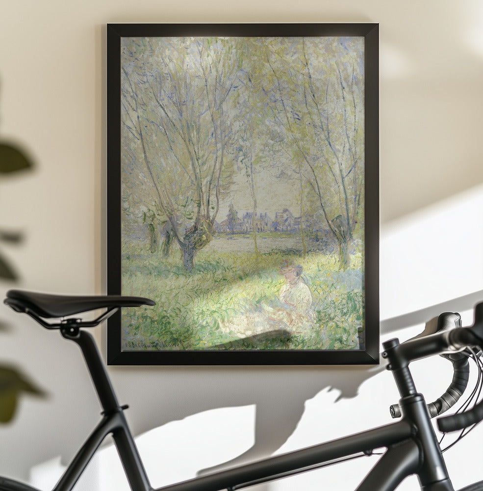 Woman Seated Under the Willows (1880) - Poster / Art Print - interiör