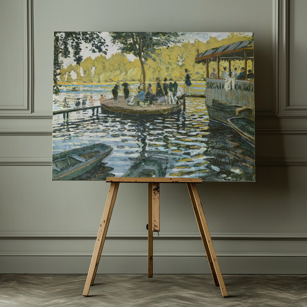 La Grenouillère (1869) By Claude Monet - Poster / Art Print - interiör