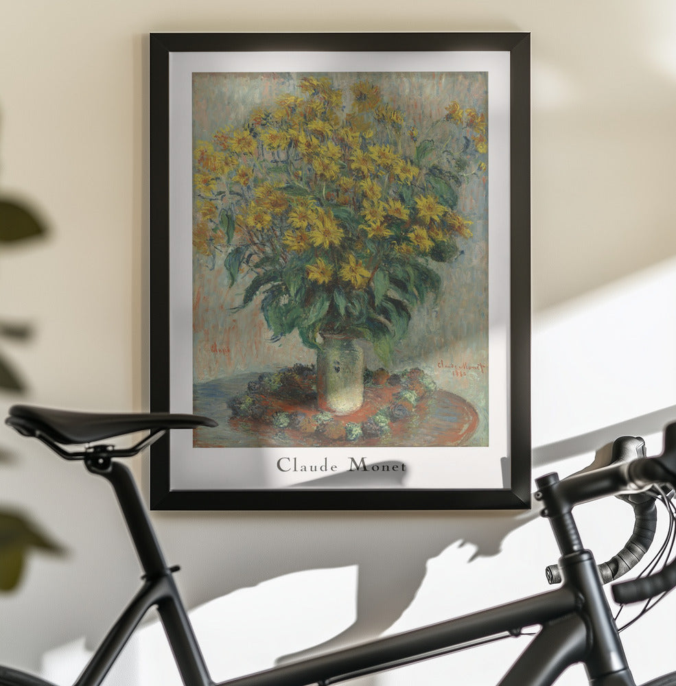Jerusalem Artichoke Flowers - Poster / Art Print - interiör