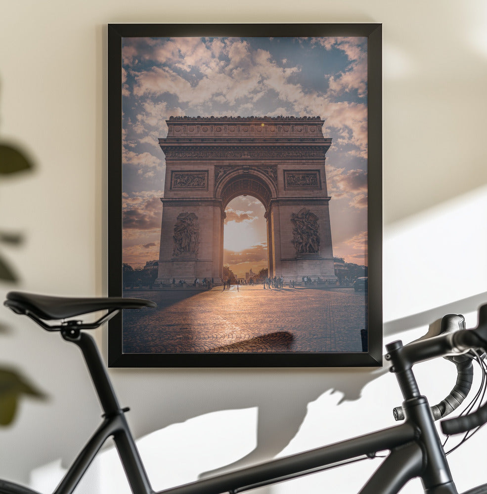 Golden Arc of Paris - Poster / Art Print - interiör