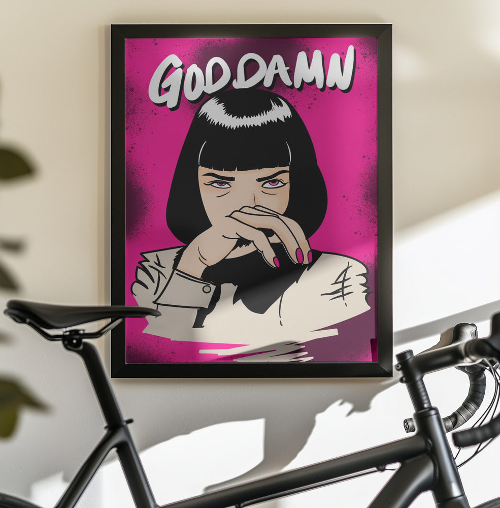 GODDAMN! - Poster / Art Print - interiör