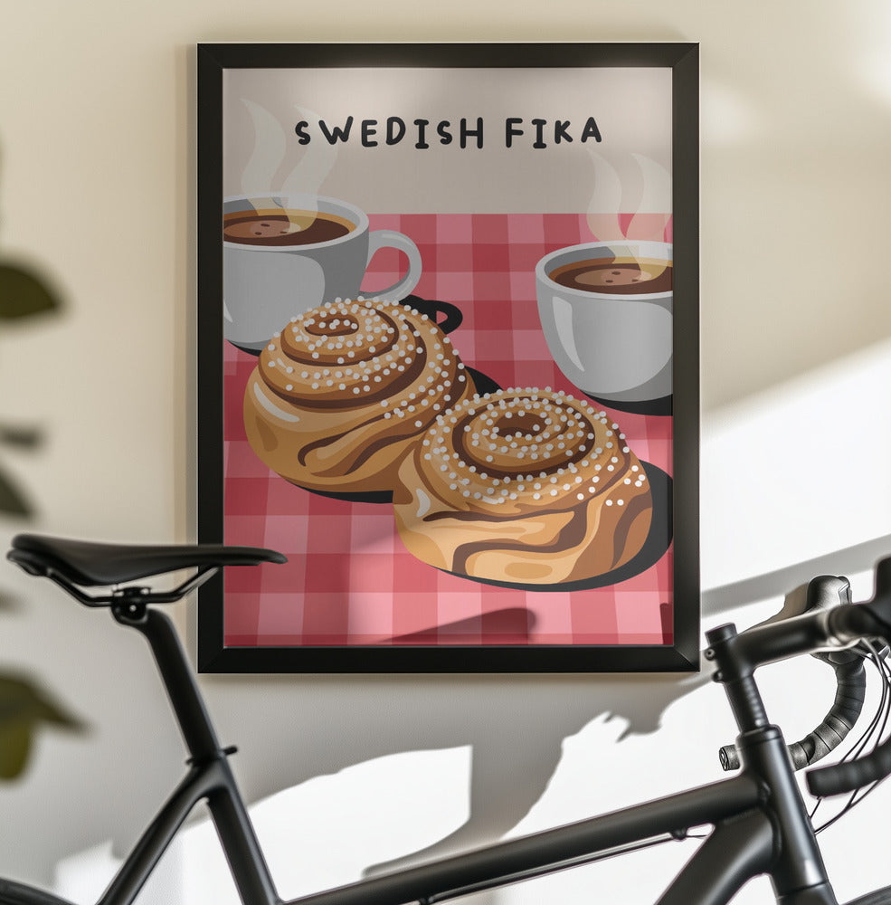 Swedish Fika - Poster / Art Print - interiör