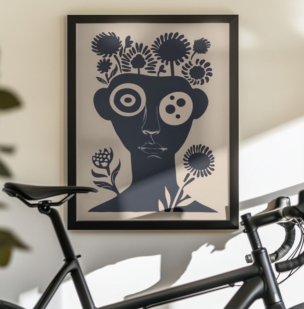 Flower Head - Poster / Art Print - interiör
