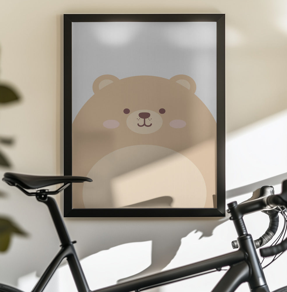 Cute Bear - Poster / Art Print - interiör