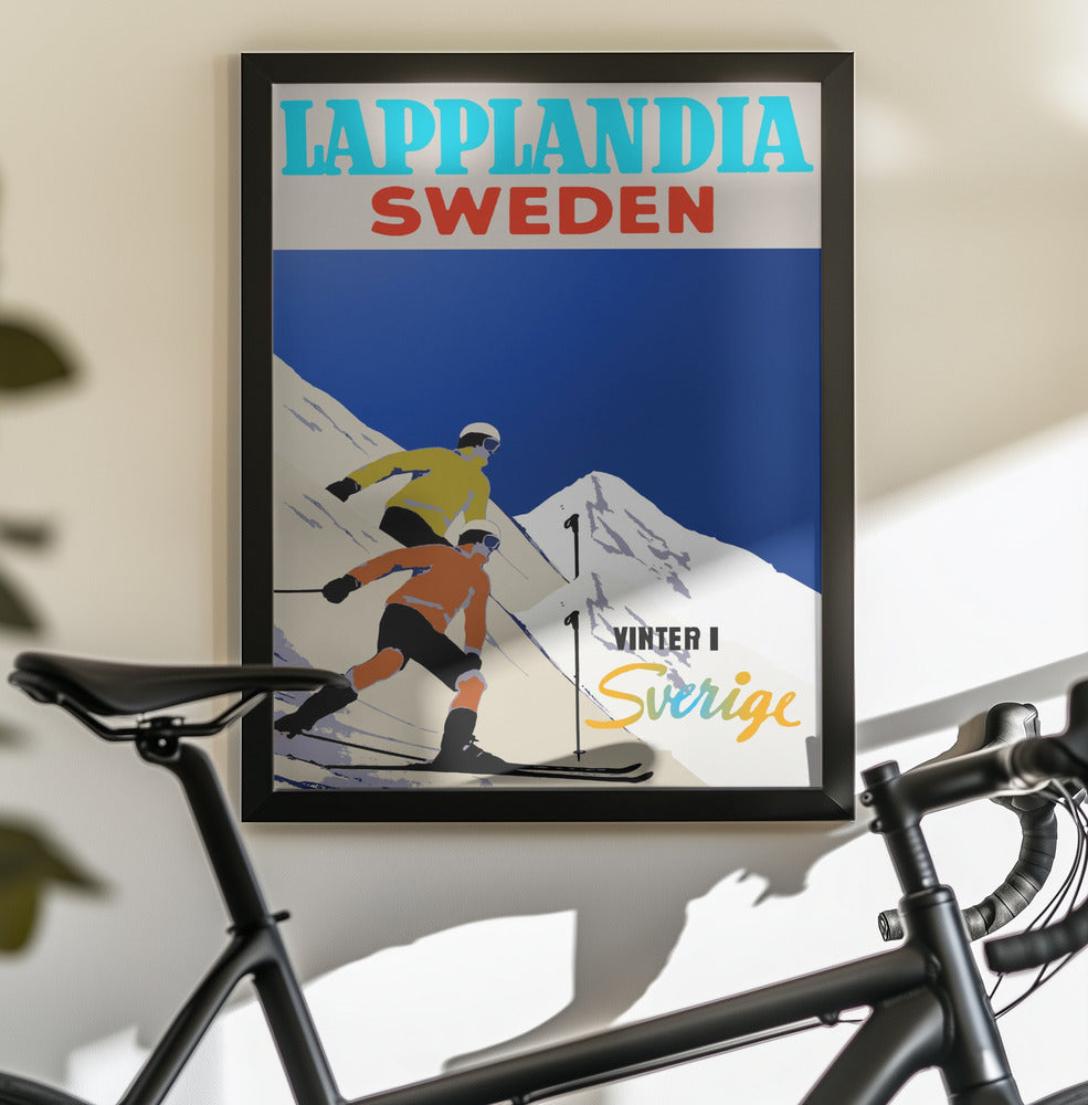 Winter Tourism: Lapplandia Sweden - Poster / Art Print - interiör