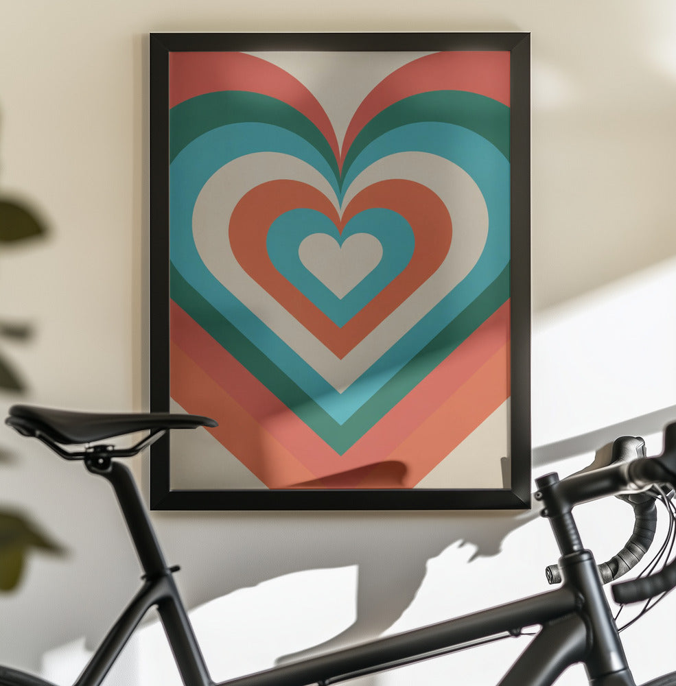 Concentric Hearts - Poster / Art Print - interiör