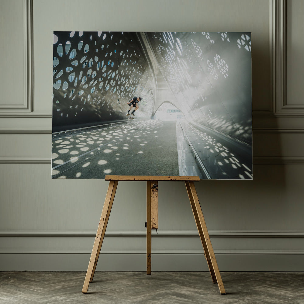 Kickflip Sam Taeymans - Poster / Art Print - interiör