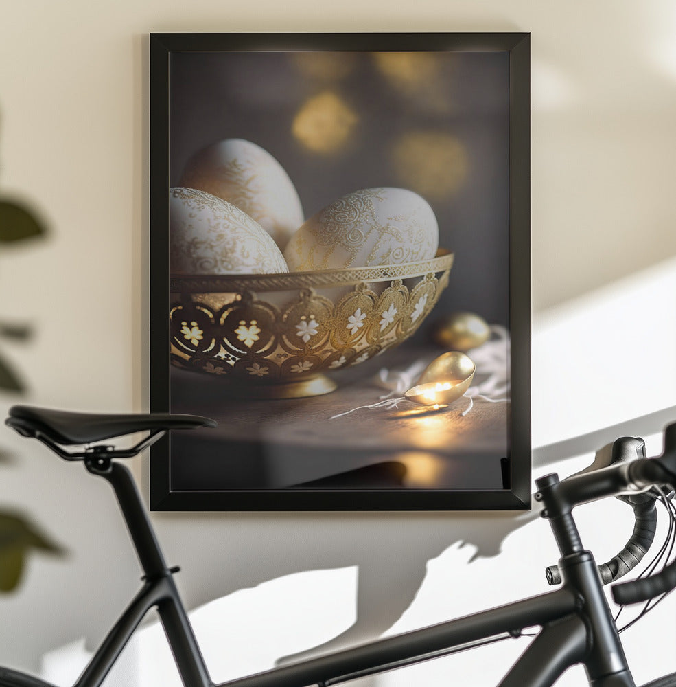Ornamented Eggs - Poster / Art Print - interiör