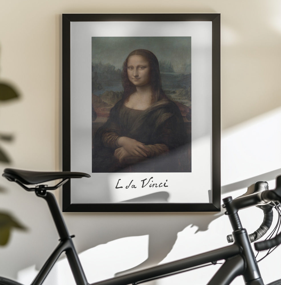 Mona Lisa Del Giocondo Signature (1503–1506) - Poster / Art Print - interiör