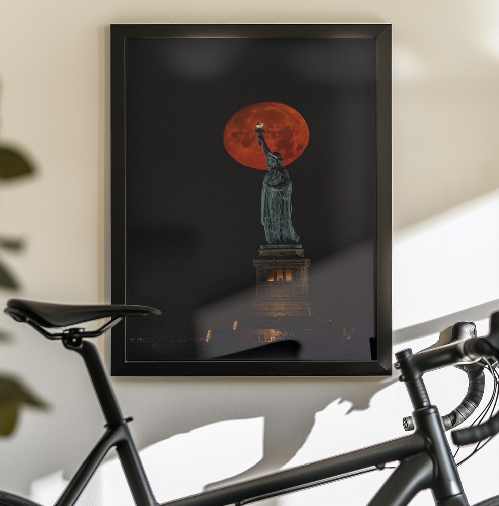 2022 july buck moon - Poster / Art Print - interiör