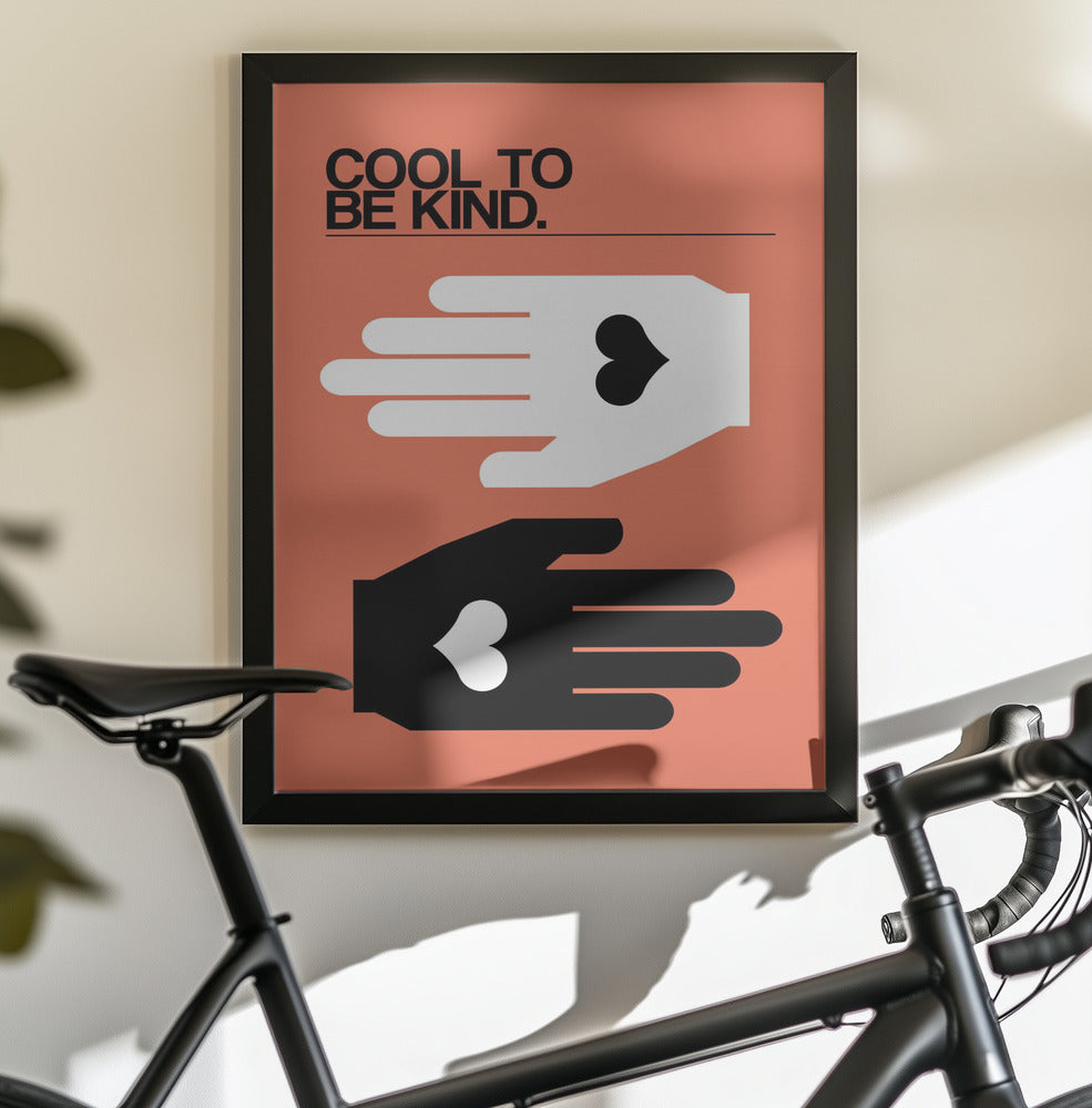 Cool To Be Kind Salmon - Poster / Art Print - interiör