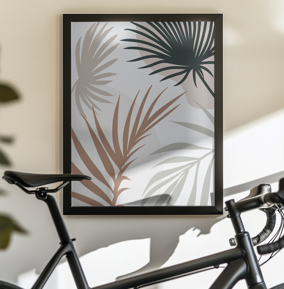 Tropical Leaves No4 - Poster / Art Print - interiör