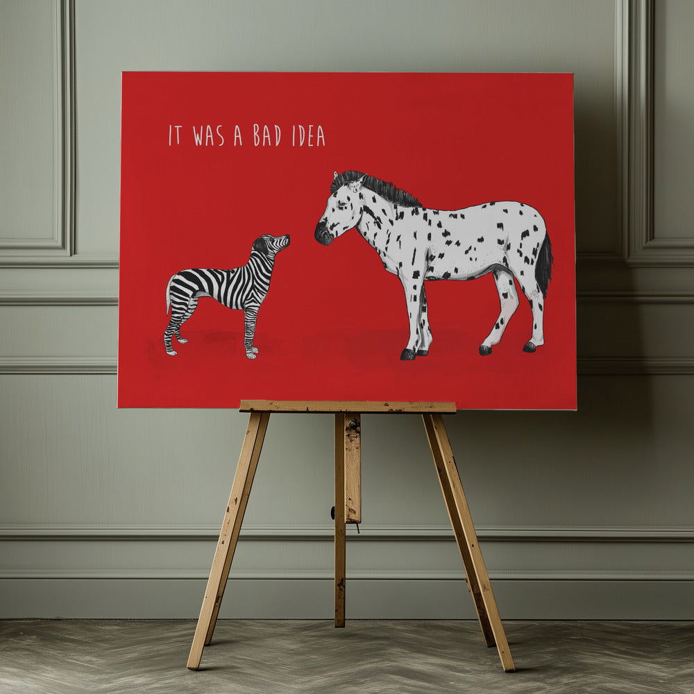 Bad idea - Poster / Art Print - interiör