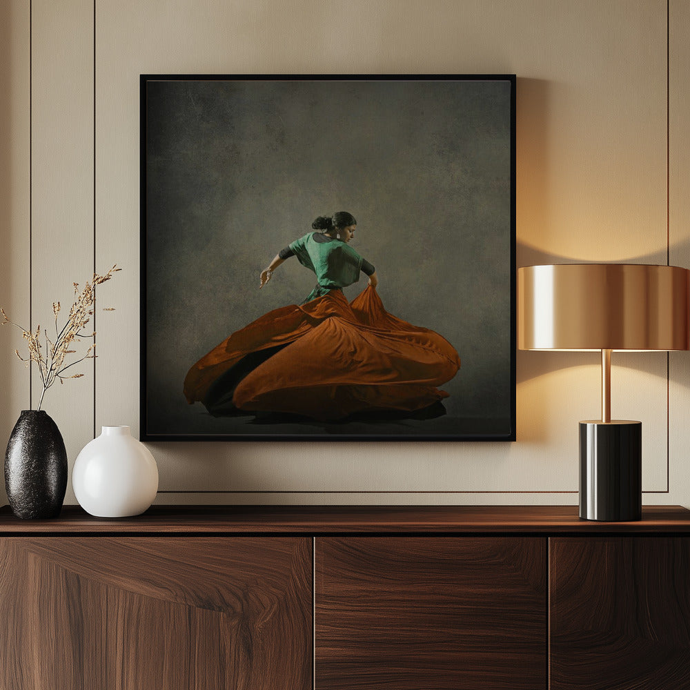 The girl & dance - Poster / Art Print - interiör