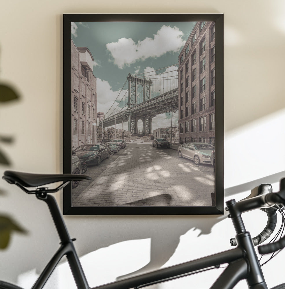 NEW YORK CITY Manhattan Bridge - Poster / Art Print - interiör