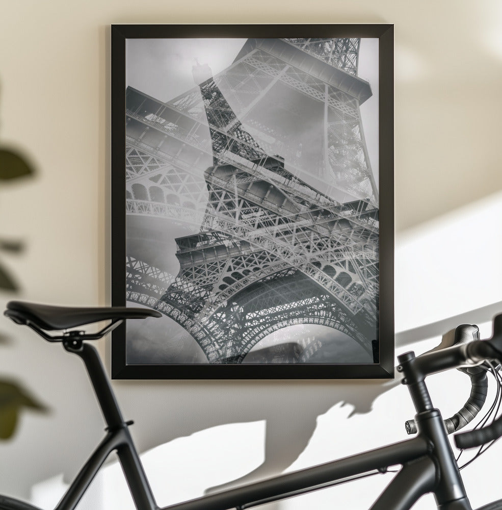 Eiffel Tower Double Exposure - Poster / Art Print - interiör