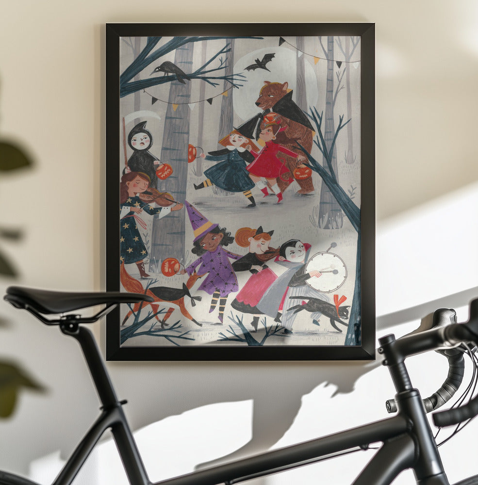 Halloween parade - Poster / Art Print - interiör