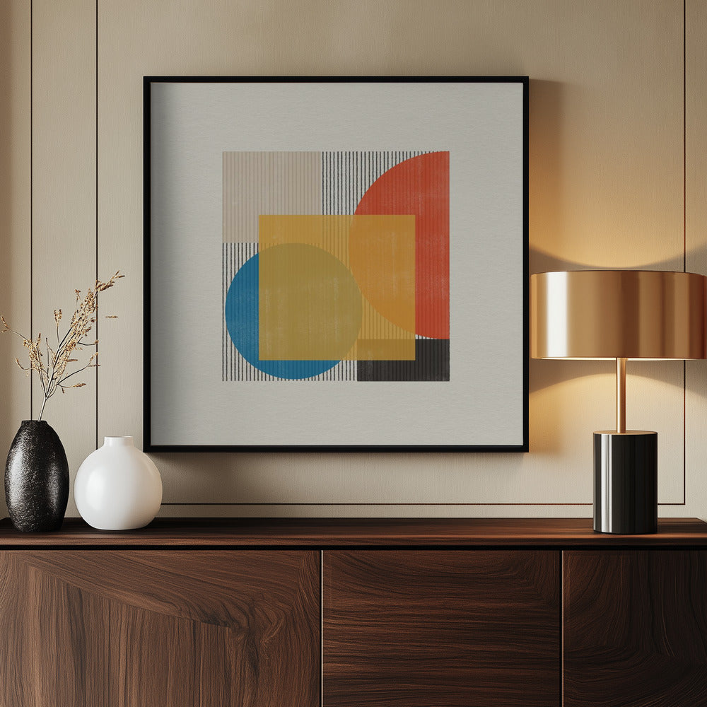 Midcentury Modern Object No2 - Poster / Art Print - interiör